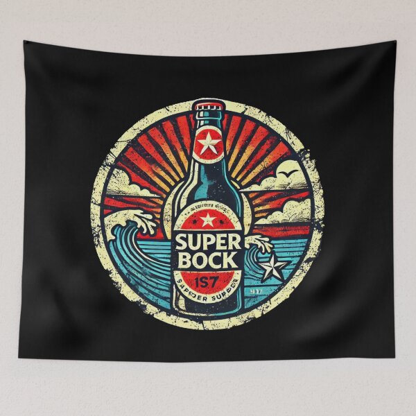 Item preview, Superbock Retro Worn Logo Art designed and sold by neildoch.