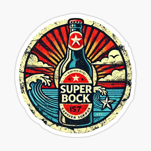 Item preview, Superbock Retro Worn Logo Art designed and sold by neildoch.