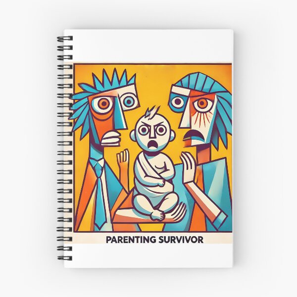 Item preview, Parenting Survivor – Minimalist Cubism Art T-Shirt designed and sold by OzzFrequency.