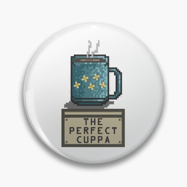 Item preview, The Perfect Cuppa Pixel Art Tea Coffee designed and sold by StudioRenly.