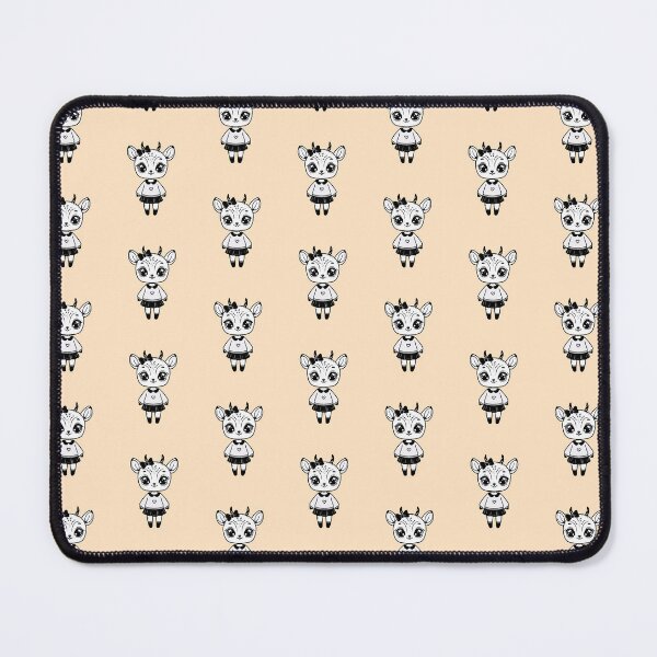 Item preview, Adorable Antelope Girl - Cute Minimalist Black and White Doodle Design designed and sold by happyartworks.