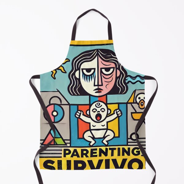 Item preview, Parenting Survivor – Minimalist Cubism Art T-Shirt designed and sold by OzzFrequency.