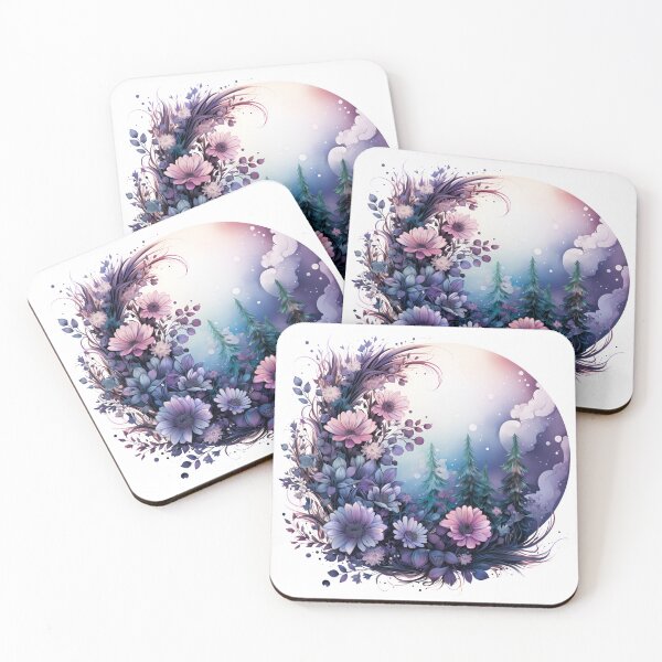 Item preview, Floral Moon and Forest Scenery designed and sold by Poison-Potion.