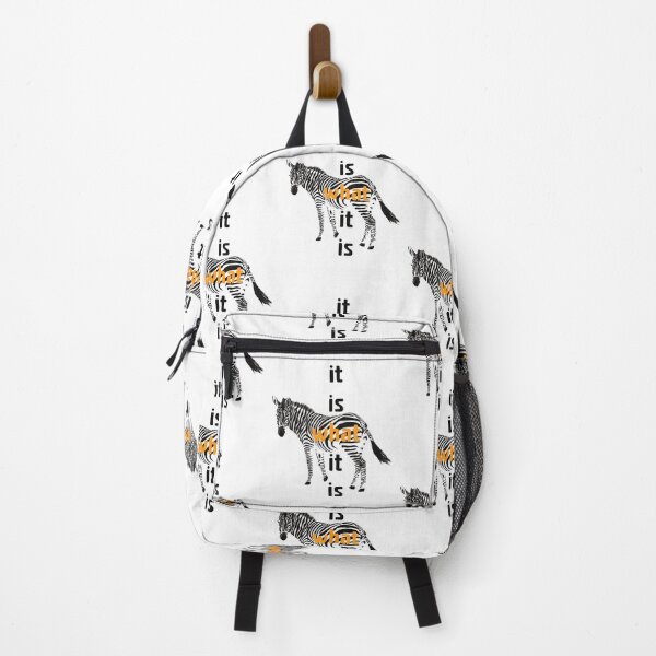 Item preview, Zebra Illustration with 'It Is What It Is' Slogan – Unique and Motivational Artwork designed and sold by Pandositive.