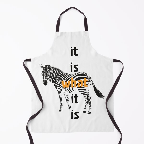 Item preview, Zebra Illustration with 'It Is What It Is' Slogan – Unique and Motivational Artwork designed and sold by Pandositive.