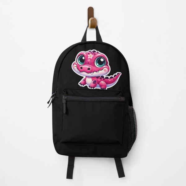 Item preview, Cute Pink Baby Crocodile Sticker – Adorable Cartoon Reptile Art designed and sold by Psycho-Crazy.