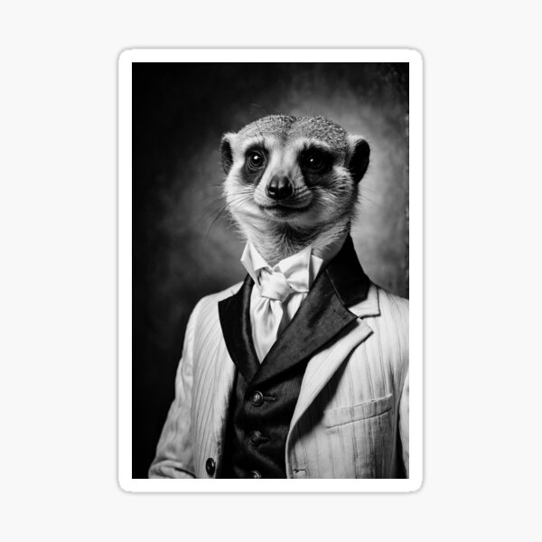 Item preview, Distinguished Meerkat in Formal Attire designed and sold by vk09.