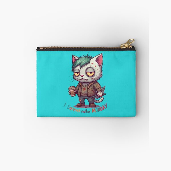 Item preview, Zombie Cat Survives Monday Blues! designed and sold by Shs-Kenya.