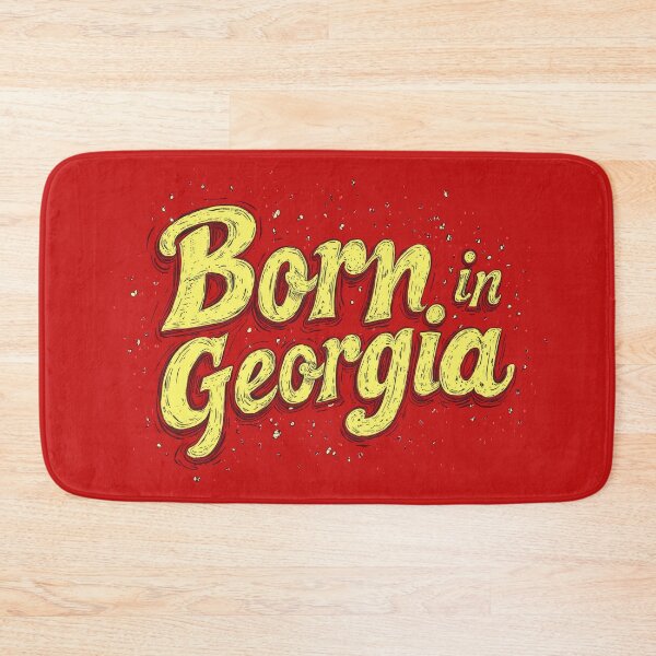 Item preview, Born in Georgie Classic Retro Typography designed and sold by OriginalBeerCat.