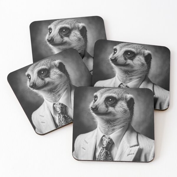 Item preview, Elegant Meerkat in Classic Suit designed and sold by vk09.