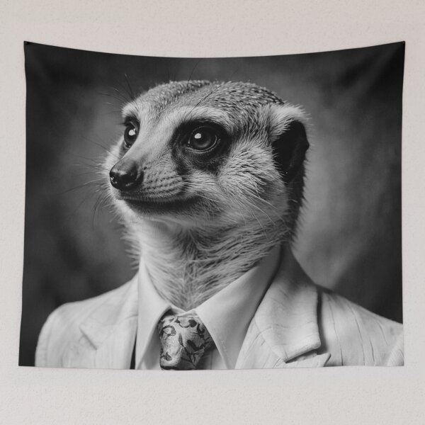 Item preview, Elegant Meerkat in Classic Suit designed and sold by vk09.