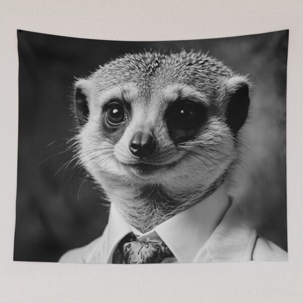 Item preview, Sophisticated Meerkat in Formal Attire designed and sold by vk09.