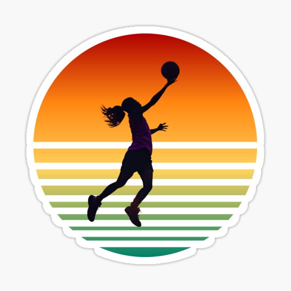 Basketball girs Sticker
