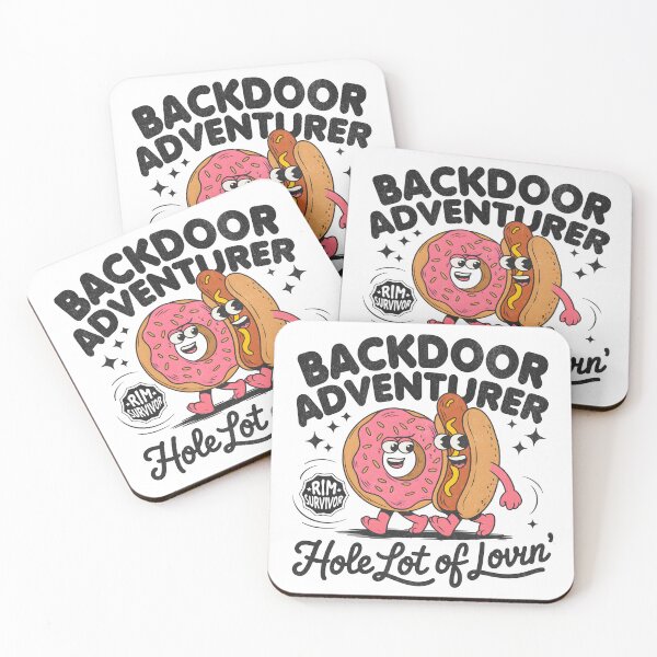 Item preview, Backdoor Adventurer - Donut Hotdog Cartoon designed and sold by BeansterNL.