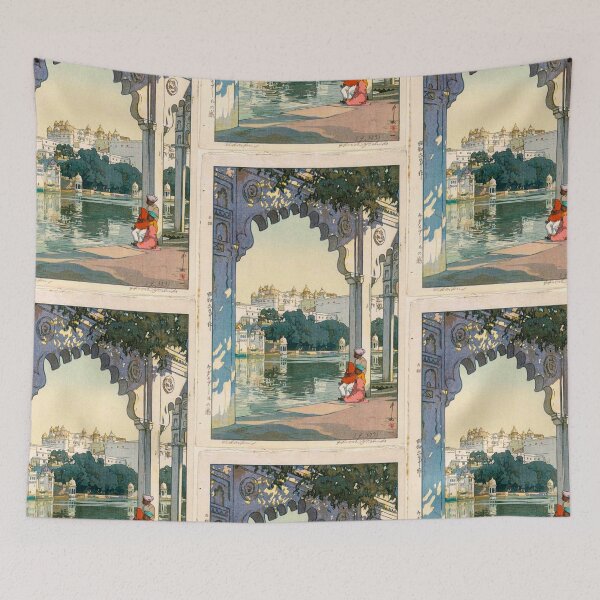 Item preview, Udaipur Castle,Japanese Wall Art Yoshida Hiroshi designed and sold by TeeARTHY.