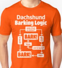 Dachshund Barking Logic Unisex T-Shirt