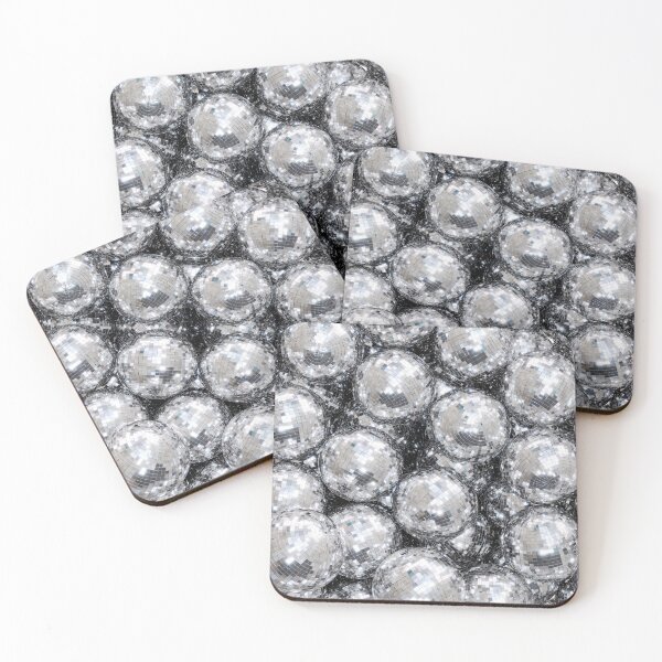 Item preview, Silver Glitter Disco Balls, Glamorous Party designed and sold by newburyboutique.