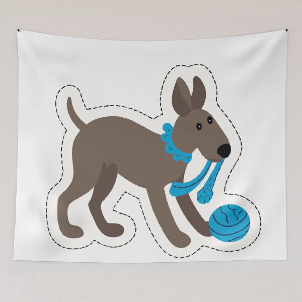 Item preview, Dog playing with Yarn   designed and sold by Robertworkshop.