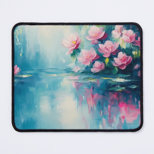 Item preview, Tranquil Lotus Garden - Impressionist Artwork designed and sold by daila70.