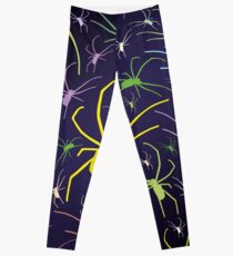 Spider pattern crawling colored spiders Leggings