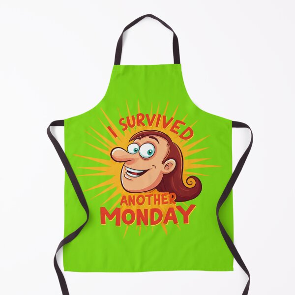 Item preview, I survived another Monday Funny Illustration designed and sold by Shs-Kenya.