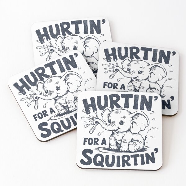 Item preview, Hurtin' For A Squirtin' Vintage Elephant Graphic  designed and sold by BeansterNL.