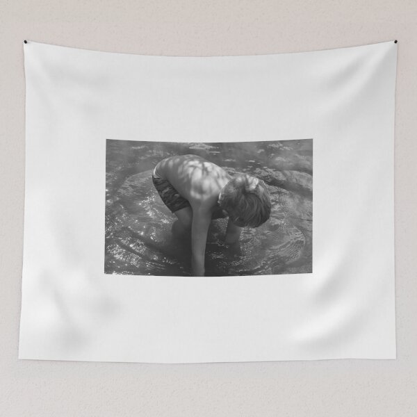Item preview, A young boy looking for water beetles in the creek designed and sold by FoxGlove5.