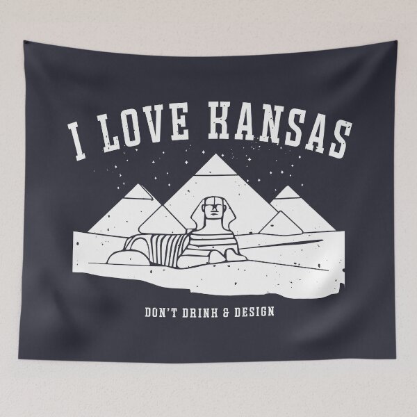 Item preview, I Love Kansas City Name Skyline Giza Humorous designed and sold by popanato.