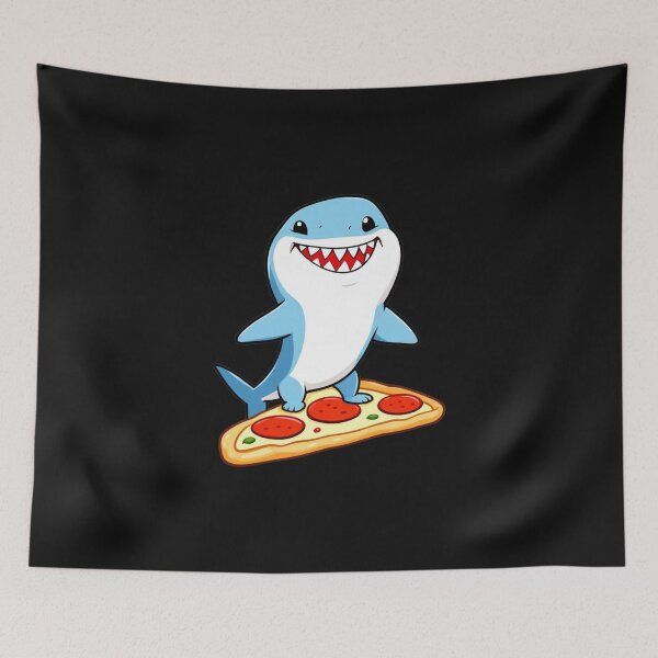 Item preview, Funny Pizza Shark designed and sold by Adrian Kane.