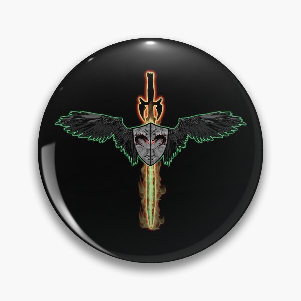 Winged Sword and Shield Pin