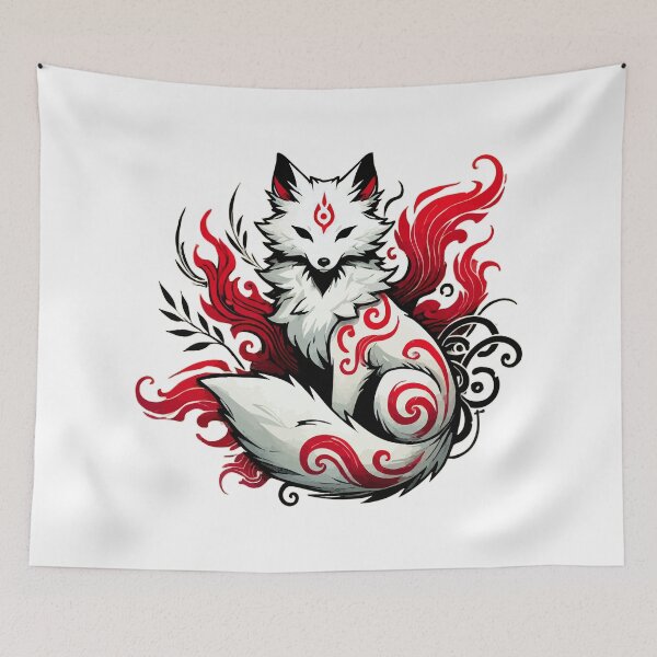 Item preview, Japanese Fox Spirit Mythology Anime designed and sold by TomFrontierArt.