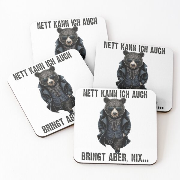 Item preview, Nett Kann Ich Auch Bringt Aber , Nix  - Cooles Bär  - Lustiges Zitat  designed and sold by Smix Pixels.