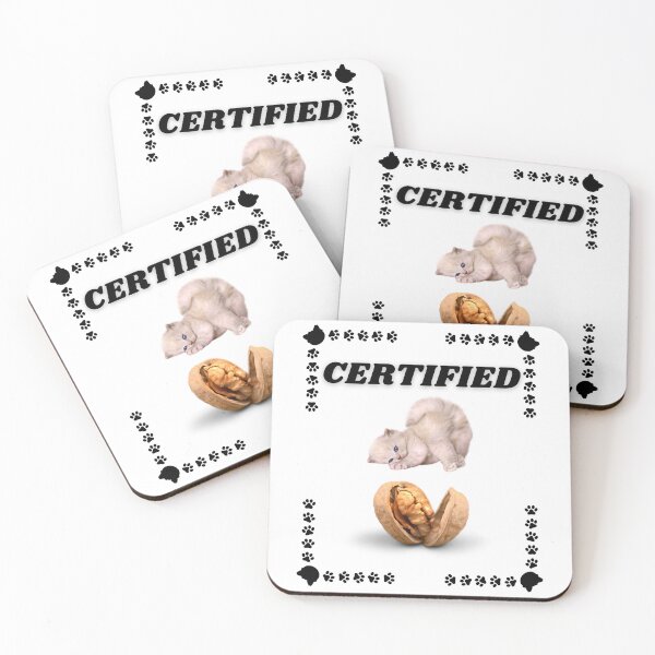Item preview, Certified Cat Nut – Funny Cat Lover Certificate Design designed and sold by Fredster1966.