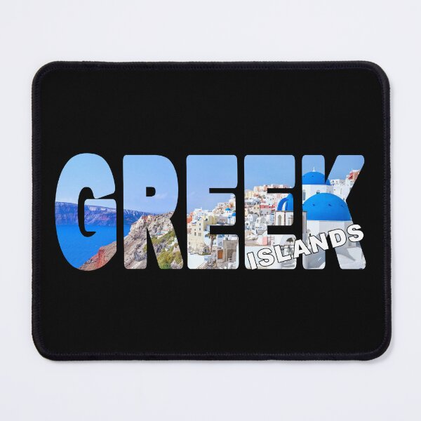 Item preview, GREEK Islands - Greece Blue Domes White Villas on Cliffside designed and sold by Adam Gormley.