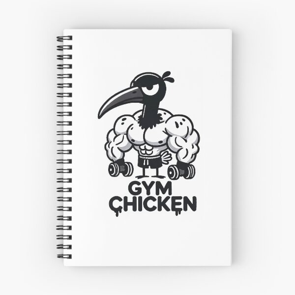 Item preview, Black & White Gym Chicken designed and sold by Jax-Art.