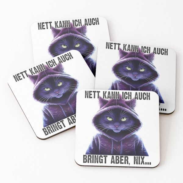 Item preview, Nett Kann Ich Auch Bringt Aber , Nix  - Cooles Katze  - Lustiges Zitat  designed and sold by Smix Pixels.