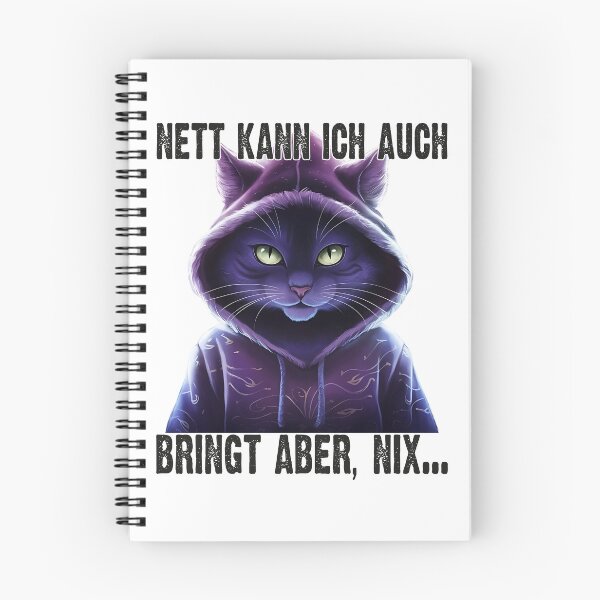 Item preview, Nett Kann Ich Auch Bringt Aber , Nix  - Cooles Katze  - Lustiges Zitat  designed and sold by Smix Pixels.