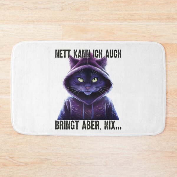 Item preview, Nett Kann Ich Auch Bringt Aber , Nix  - Cooles Katze  - Lustiges Zitat  designed and sold by Smix Pixels.
