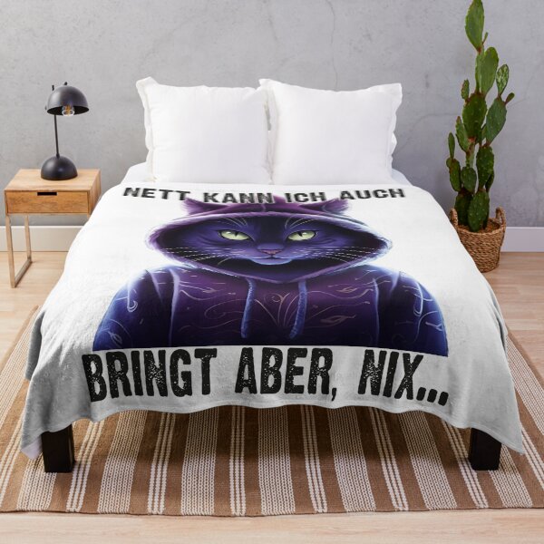 Item preview, Nett Kann Ich Auch Bringt Aber , Nix  - Cooles Katze  - Lustiges Zitat  designed and sold by Smix Pixels.