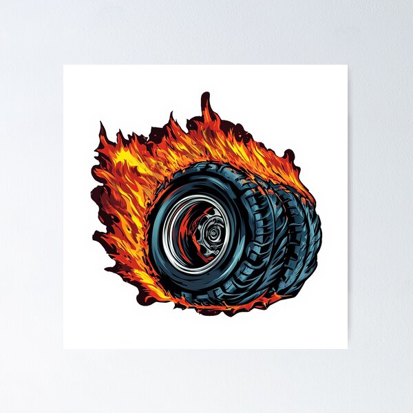 Item preview, Dually Burnout designed and sold by Line Designs By Duck.