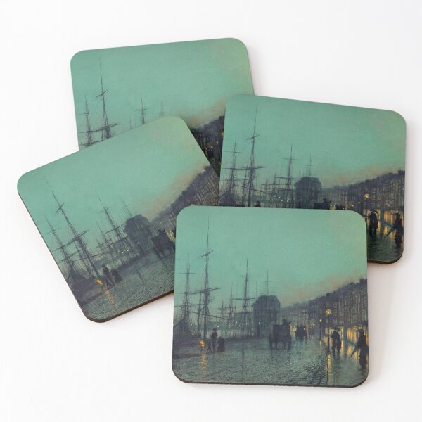 Item preview, Shipping On The Clyde - John Atkinson Grimshaw 1881 designed and sold by forgottenbeauty.