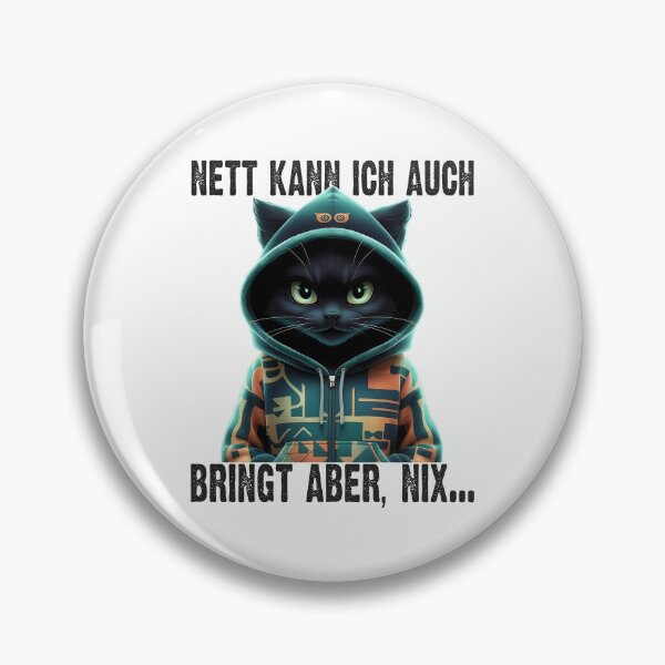Item preview, Nett Kann Ich Auch Bringt Aber , Nix  - Cooles Katze  - Lustiges Zitat  designed and sold by Smix Pixels.
