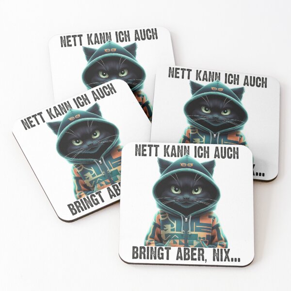 Item preview, Nett Kann Ich Auch Bringt Aber , Nix  - Cooles Katze  - Lustiges Zitat  designed and sold by Smix Pixels.