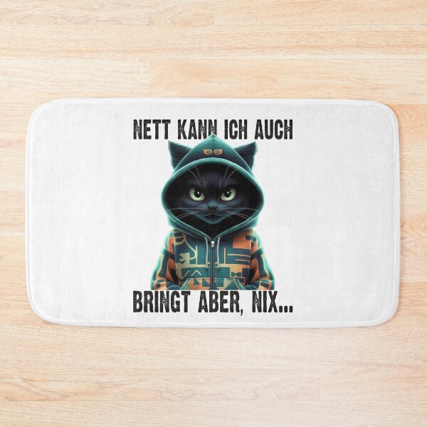 Item preview, Nett Kann Ich Auch Bringt Aber , Nix  - Cooles Katze  - Lustiges Zitat  designed and sold by Smix Pixels.