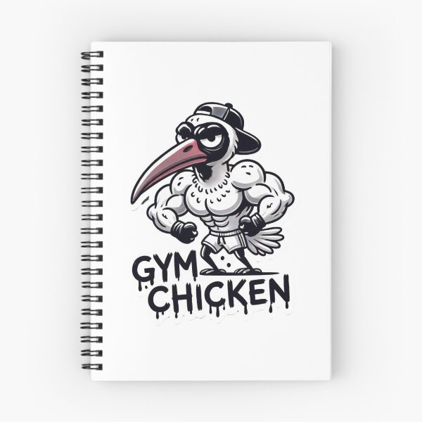 Item preview, Black Cap Gym Chicken designed and sold by Jax-Art.