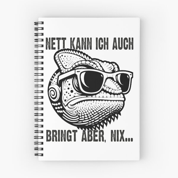 Item preview, Nett Kann Ich Auch Bringt Aber , Nix  - Cooles Chamäleon  - Lustiges Zitat  designed and sold by Smix Pixels.