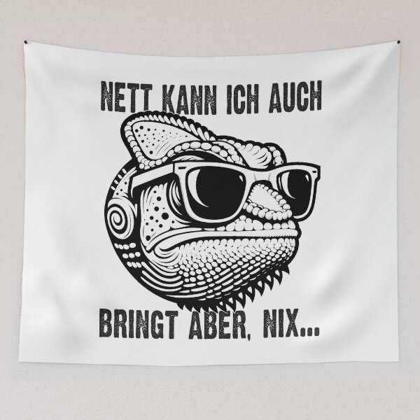 Item preview, Nett Kann Ich Auch Bringt Aber , Nix  - Cooles Chamäleon  - Lustiges Zitat  designed and sold by Smix Pixels.