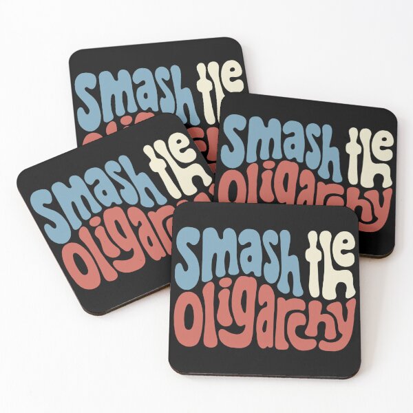 Item preview, Smash the Oligarchy Word Art designed and sold by Unhinged Heather.