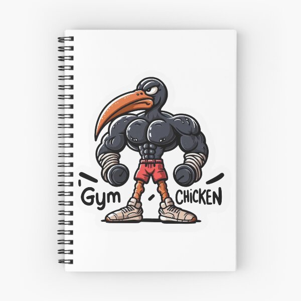 Item preview, Big Black Gym Chicken designed and sold by Jax-Art.