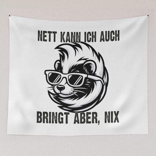 Item preview, Nett Kann Ich Auch Bringt Aber , Nix  - Cooles Skunk  - Lustiges Zitat  designed and sold by Smix Pixels.